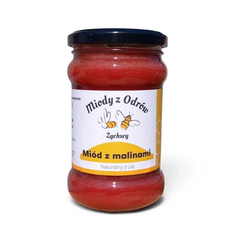 Miód z malinami 0,4 kg